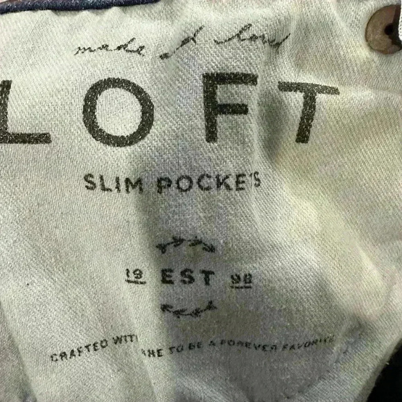 Loft Slim Pockets Skinny Jeans Size 4 - Picture 3 of 5